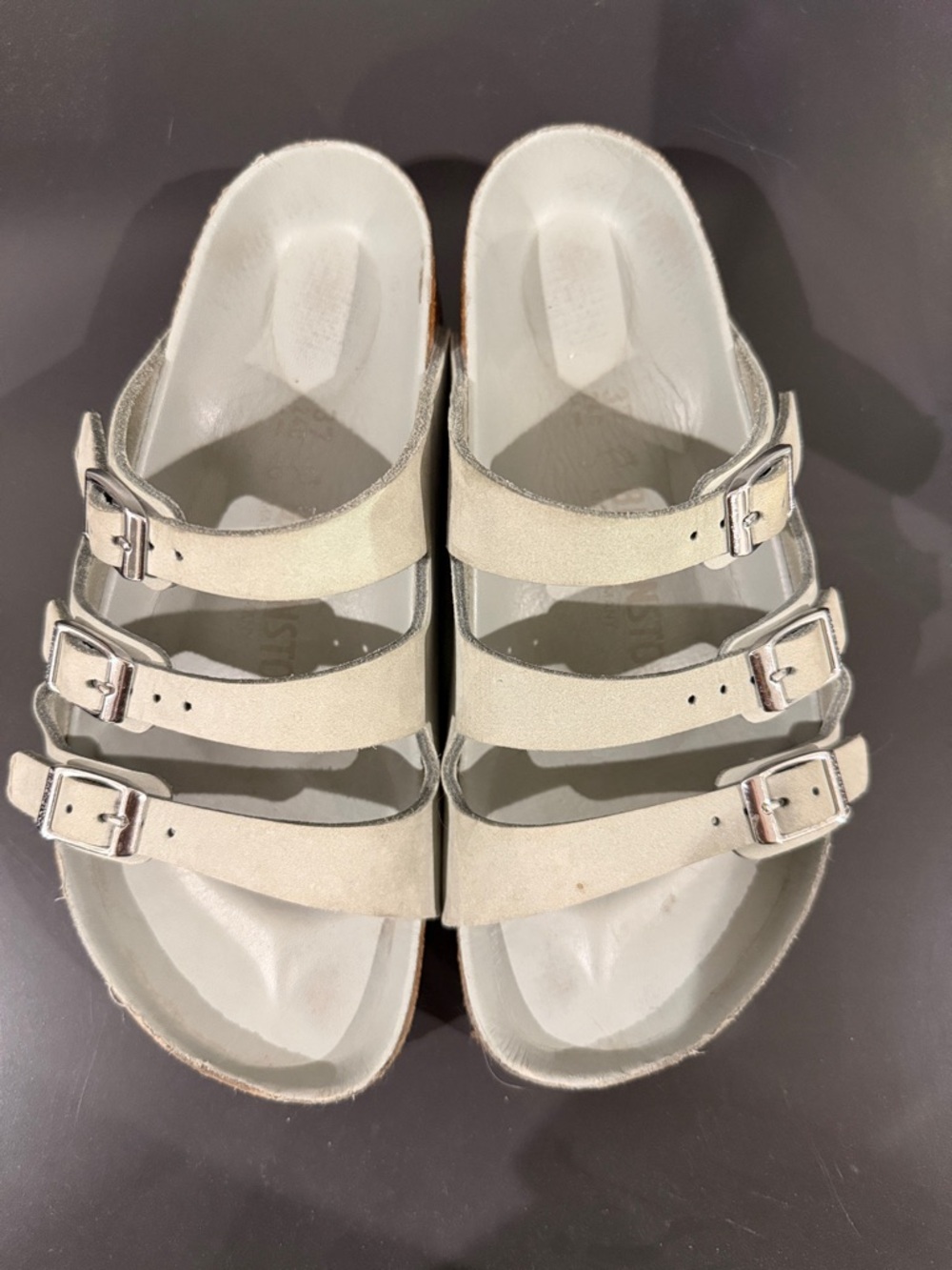 Birkenstock Florida Sandals in Sage - Picture 2 of 5